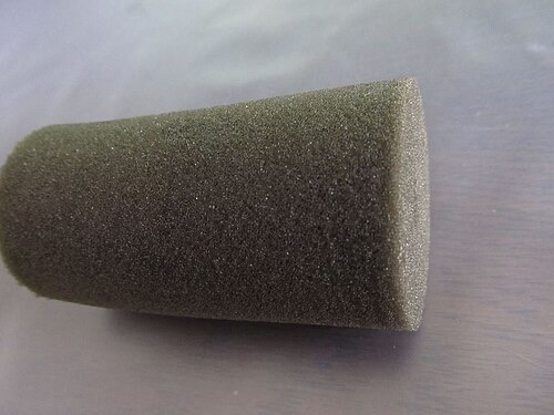Foam sponge like this can be slipped over a filter intake as a pre-filter.