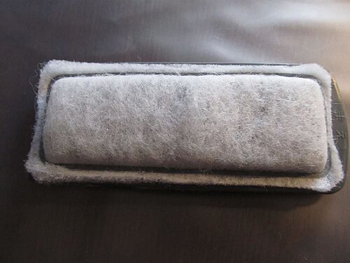 A filter cartridge. Rinse it in old tank water, not tap water, so the good bacteria survive.